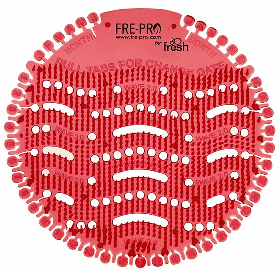 Fre Pro Wave 2.0 Kiwi a grapefruit vonné sítko do pisoáru růžové 19 x 20,3 x 1,9 cm 52 g 2 kusy