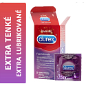 Durex Feel Intimate kondom tenký s extra lubrikací nominální šířka: 56 mm 3 kusy