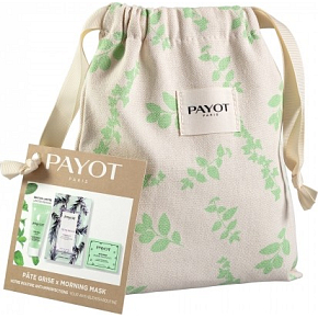Payot Zestaw Masek Morning Teens Dream Masque Purifikačná čisticā maska przeciw niedoskonałościom 19 ml + Pate Grise Jour krem matujący niełuszny purifikujący 30 ml + Pate Grise Papiers Matifiants matujące papierki 50 sztuk + woreczek, zestaw kosmetyczny 2022