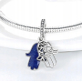 Zawieszka ze srebra 925 Ręka Fatimy, Hamsa 2w1, element do bransoletki symbol