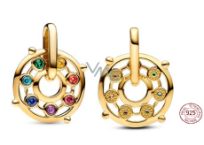 Zawieszka ze srebra próby 925 Chakra - Mini medalion, charms do symbolu