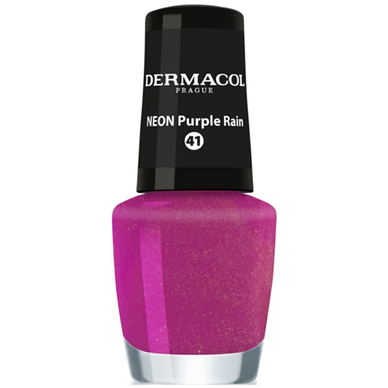Dermacol Neon Nail Polish Neonový lak na nehty 41 Purple Rain 5 ml