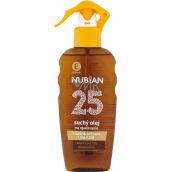 Nubian OF 25 Spray suchy olej do opalania, 200 ml