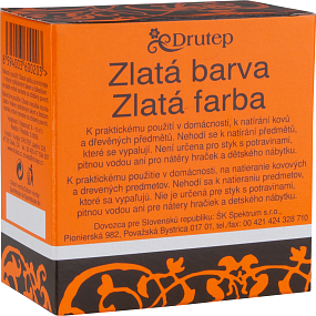 Drutep farba do domu na metal i drewno w proszku, złoty, 5 g