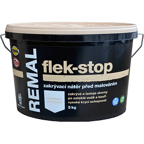 REMAL Flek-stop farba na plamy po wodzie, dymie i nikotynie 5 kg REMAL Flek-stop farba na plamy po wodzie, dymie i nikotynie 5 kg