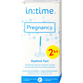Primeros Intime test ciążowy DipStick z pojemnikami, 2 szt. Primeros Intime test ciążowy DipStick z pojemnikami, 2 szt.