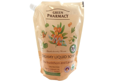 Green Pharmacy Rakytník a lípa tekuté mýdlo náhradní náplň 460 ml