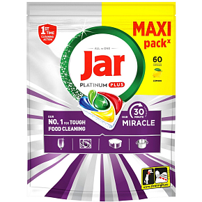 Jar Platinum Plus tabletki do zmywarki 30 Minute Miracle, 60 szt.