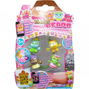 EP Line Monster Beads Cool roztomilé příšerky 4 kusy různé druhy, doporučený věk 3+ EP Line Monster Beads Cool roztomilé příšerky 4 kusy různé druhy, doporučený věk 3+