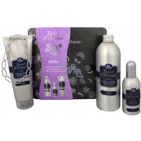 Tesori d Oriente Mirra parfémovaná voda 100 ml + sprchový gel 250 ml + pěna do koupele 500 ml, pro ženy dárková sada