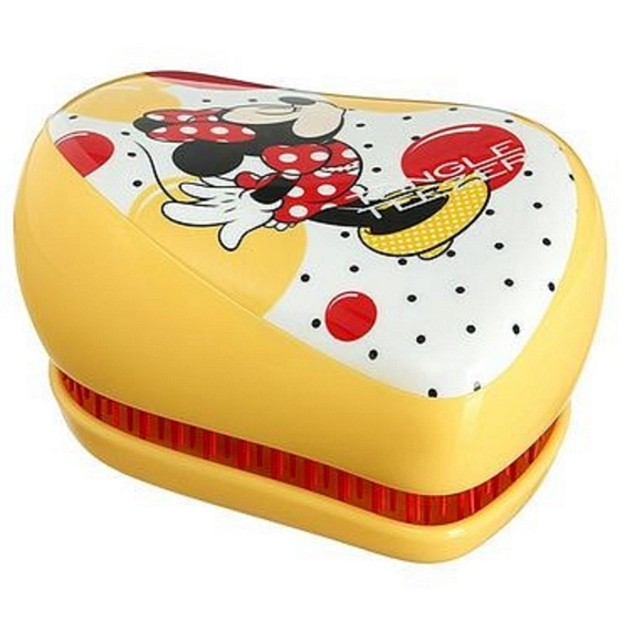 Tangle Teezer Compact Profesionální kompaktní kartáč na vlasy, Disney Minnie Mouse Yellow