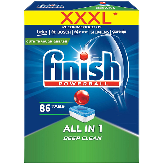 Finish All in 1 Regular Deep Clean tablety do myčky 86 kusů