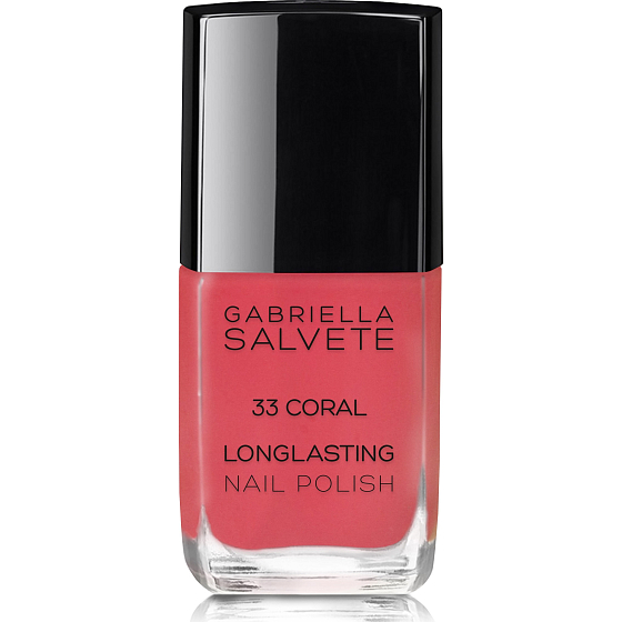 Gabriella Salvete Longlasting Enamel długotrwały lak do paznokci o wysokim połysku 33 Coral 11 ml