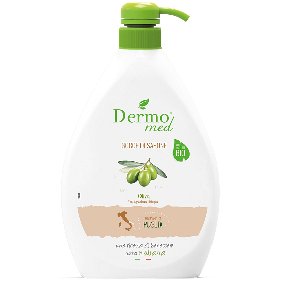 Dermomed Bio Oliva krémové tekuté mýdlo dávkovač 600 ml