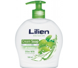 Lilien Exclusive Olive Milk kremowe płynne mydło dozownik 500 ml