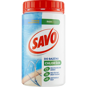 Savo Chlor Szok dezynfekcja przeciwko algom do basenu, 0,85 kg