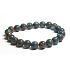 Jasprowy Cloisonne Blue bransoletka elastyczna naturalny kamień, kuleczka 8 mm / 16 - 17 cm