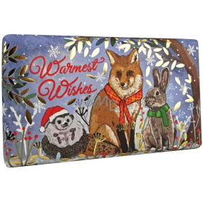 English Soap Zvířata - Svařené víno vánoční přírodní parfémované toaletní mýdlo s bambuckým máslem 190 g