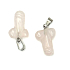 Różowy Penis dla szczęścia, przywieszek naturalny kamień ręcznie szlifowany ok. 11 x 22 mm, kamień miłości
