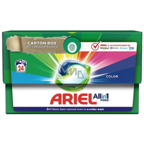 Ariel All in 1 Pods Color żelowe kapsułki do kolorowej odzieży 24 sztuki Ariel All in 1 Pods Color żelowe kapsułki do kolorowej odzieży 24 sztuki