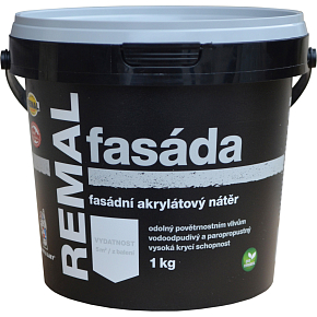 REMAL Fasáda akrylátowa farba fasadowa biała 1 kg REMAL Fasáda akrylátowa farba fasadowa biała 1 kg