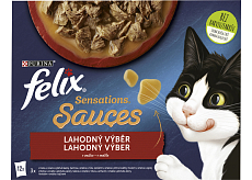 Felix Sensations saszetki dla kotów wybor smaków w sosie, 12× 85 g