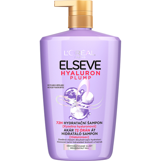 Elseve Hyaluron Plump szampon do włosów, 1 l