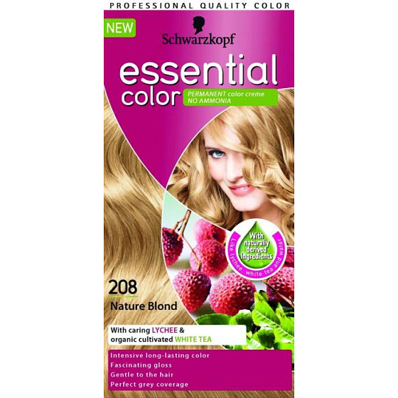 Schwarzkopf Essential Color dlouhotrvající barva na vlasy 208 Přírodně plavá