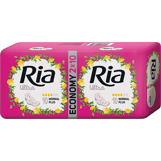 Ria Ultra Normal Plus hygienické vložky 2 x 10 kusů