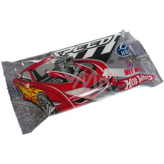 Uni Kids Hot Wheels vlhčené kapesní ubrousky 15 kusů