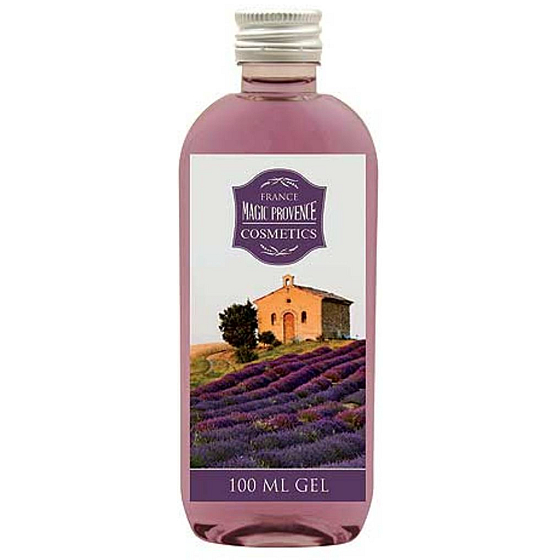 Bohemia Gifts Lavender La Provence olejový sprchový gel s olivovým a hroznovým olejem Pole a dům 100 ml