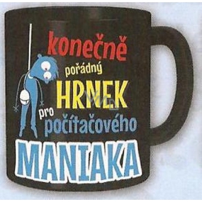 Nekupto Dárky s humorem Hrnek maxi Pořádný hrnek pro počítačového maniaka 0,8 l