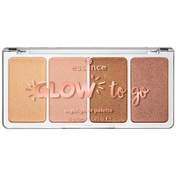 Essence Glow To Go rozjasňovací paletka 10 Sunkissed Glow 14 g