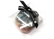 Fragrant Poppy Glicerynowe mydło masażowe z gąbką wypełnioną zapachem Yves Saint Laurent - Black Opium w kolorze czarno-pomarańczowym 200 g