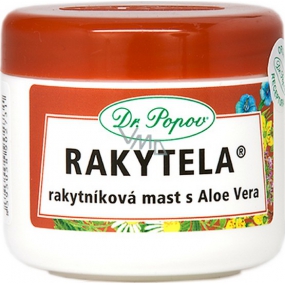 Dr. Popov Rakytela Rakytnikowa maść z Aloe Vera łagodzi, nawilża normalną i suchą skórę, odpowiednia również do pielęgnacji blizn, oparzeń i odmrożeń 50 ml
