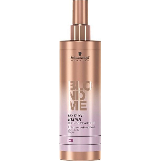 Schwarzkopf Professional BlondMe Instant Blush Blonde Beautifier Ice tónovací sprej pro blond vlasy 250 ml