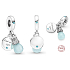 Zawieszka ze srebra 925 Luminozny - Gwiazdka świecąca w ciemności - Znajdź swoje światło, dwa kolory w jednym charms do bransoletki symbol