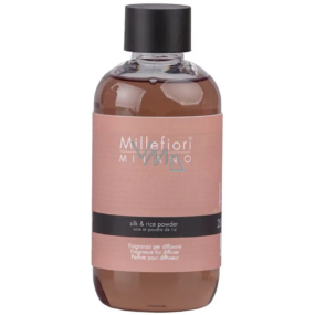 Millefiori Milano Natural Silk & Rice Powder - Hedvábí & rýžový prášek Náplň difuzéru pro vonná stébla 250 ml