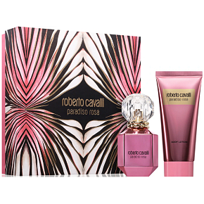Roberto Cavalli Paradiso Rosa perfumowana woda 30 ml + mleczko do ciała 100 ml, zestaw prezentowy dla kobiet