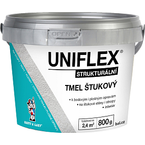 Uniflex akrylowy szpachlowy, 800 g