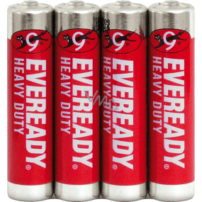 Eveready AAA zinkovo-chloridové tužkové baterie, 4 ks Eveready AAA zinkovo-chloridové tužkové baterie, 4 ks