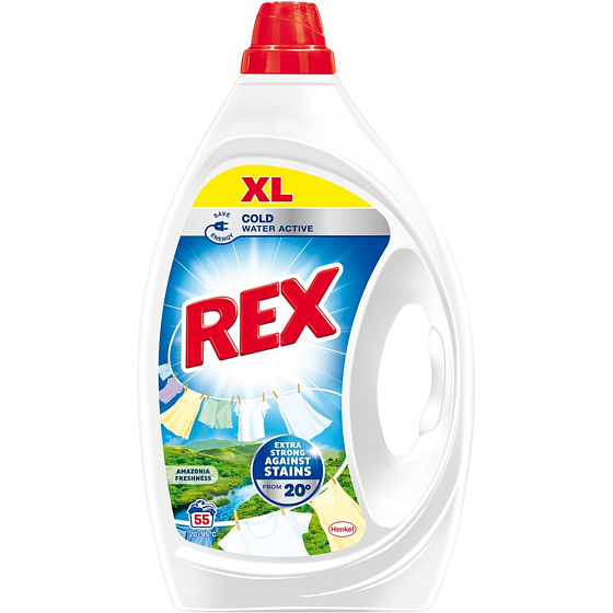 REX żel do prania Amazonia Freshness 55 prań, 2,475L