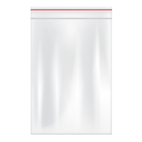 Press Szybkozamykające torebki, 50 µm przezroczyste 17 x 12 cm 100 sztuk