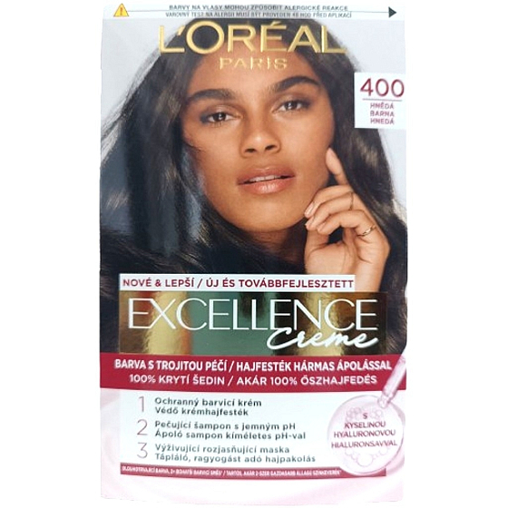 Loreal Paris Excellence Creme farba do włosów 400 Brązowy