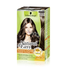 Schwarzkopf Natural & Easy barva na vlasy 570 Středně hnědý kaštan