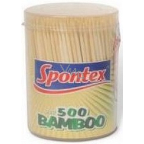 Spontex Patyczki bambusowe 500 sztuk pojemnik