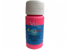 Art e Miss Uniwersalna farba akrylowa błyszcząca 81 Neon różowa 40 g