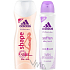Adidas Soften Shape sprchový gel 250 ml + Soften Silky Touch antiperspitant deodorant sprej pro ženy 150 ml, kosmetická sada