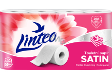 Linteo 3-warstwowy papier toaletowy, 8 rolek, 15 m rolka