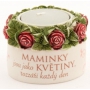 Albi Romantická zahrada Svíčka - Maminky jsou květiny, rozzáří každý den 6 x 5 cm